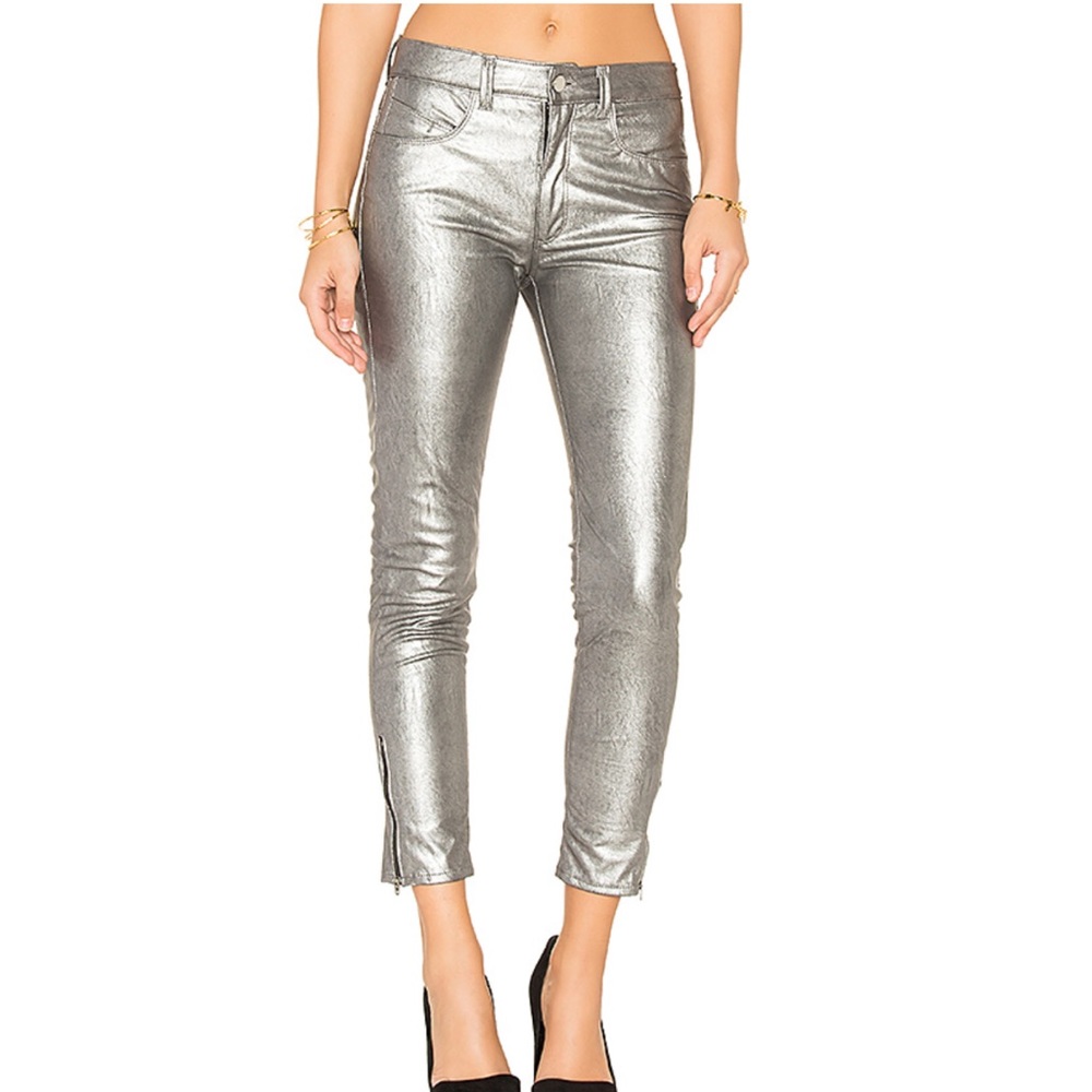 Westin & Grant High Rise Skinny in Metal